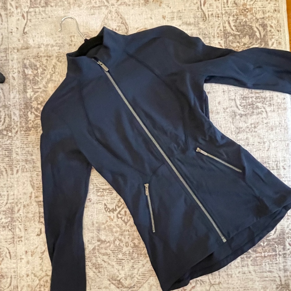 lululemon athletica navy zip-up jacket